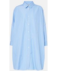 Jil Sander - Striped Cotton Poplin Shirt - Lyst