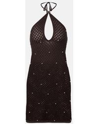 STAUD - Isola Crochet Embellished Cotton Beach Dress - Lyst