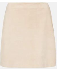 Ralph Lauren - Minirock Carreen Aus Veloursleder - Lyst