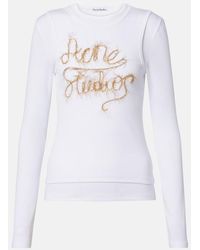 Acne Studios - Logo Layered Cotton-Blend Top - Lyst