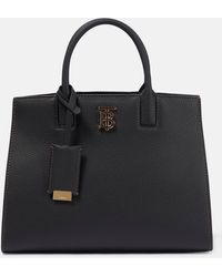 Burberry - Frances Mini Leather Tote Bag - Lyst