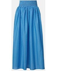 Montce - Millie Plaid Cotton Maxi Skirt - Lyst