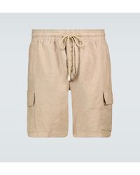 Vilebrequin - Baie Cargo Linen Shorts - Lyst