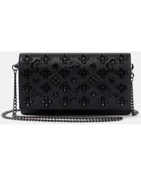 Christian Louboutin - Paloma Embellished Leather Wallet On Chain - Lyst