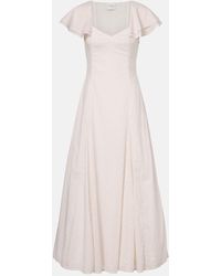 Posse - Robe Longue Marlowe En Coton A Pois - Lyst