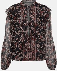 Giambattista Valli - Printed Silk Blouse - Lyst