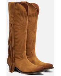 Golden Goose - Wish Star Fringed Suede Cowboy Boots - Lyst