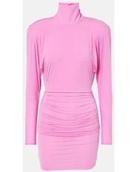 Alex Perry - Draped Jersey Minidress - Lyst