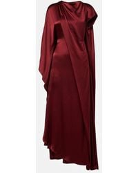 ROKSANDA - Hiba Caped Silk Gown - Lyst