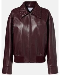 Bottega Veneta - Blouson Intrecciato Aus Leder - Lyst