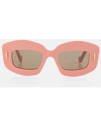 Loewe - Screen Rectangular Sunglasses - Lyst