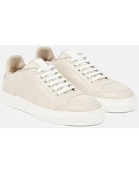 Max Mara - Damier Leather Sneakers - Lyst