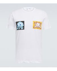 Comme des Garçons - Comme Des Garcons Shirt X Invader Printed Cotton T-shirt - Lyst
