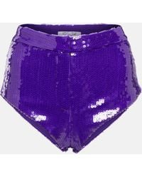LAQUAN SMITH - Sequined Shorts - Lyst