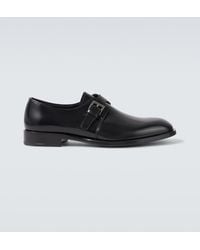 Prada - Leather Monk Strap Shoes - Lyst