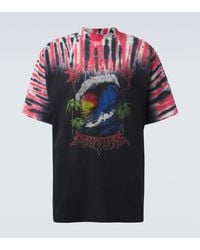 Balenciaga - Printed Tie-Dye Cotton Jersey T-Shirt - Lyst
