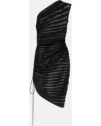 Alaïa - Open-Knit Ruched Minidress - Lyst