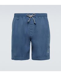Brunello Cucinelli Knielange Chino-Shorts in Rot für Herren Herren Bekleidung Kurze Hosen Freizeitshorts 