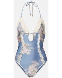 Zimmermann - Cascadian Crochet Keyhole Cutout Swimsuit - Lyst