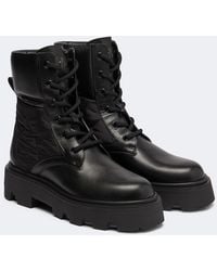Moncler - Aurea Leather Ankle Boots - Lyst