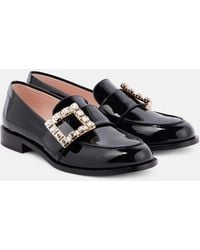 Roger Vivier - Tres Vivier Patent Leather Loafers - Lyst