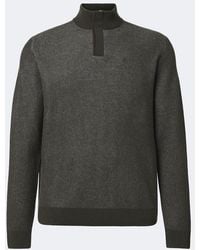 Slowear - Ribbed-Knit Virgin Wool Half-Zip Sweater - Lyst