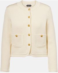 Tom Ford - Chasseur Waffle-Knit Cardigan - Lyst