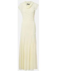 Proenza Schouler - Tamara Draped Crepe Jersey Maxi Dress - Lyst
