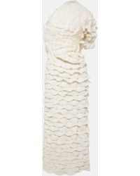 Chloé - One-shoulder Silk-blend Gown - Lyst