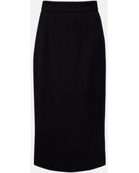 Dolce & Gabbana - Wool-Blend Pencil Skirt - Lyst