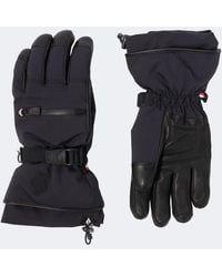 Moncler - Leather-Trimmed Ski Gloves - Lyst