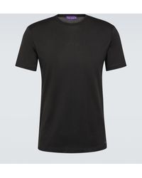 Ralph Lauren Purple Label - T-Shirt aus Baumwoll-Jersey - Lyst