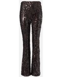 Veronica Beard - Collier Sequined Flared Pants - Lyst