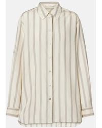 The Row - Sisilia Striped Silk Shirt - Lyst