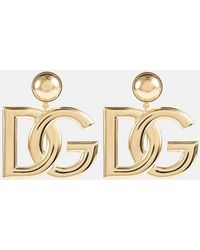 Dolce & Gabbana - Ohrclips Mit Logo - Lyst