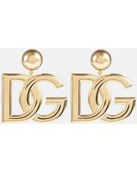 Dolce & Gabbana - Einzelohrring mit DG-Logo - Lyst