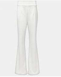 Galvan London - Bridal Sculpted Satin Flared Pants - Lyst