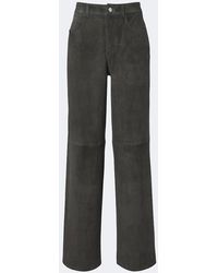 Stouls - Mytheo Suede Wide-Leg Pants - Lyst