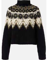 Proenza Schouler - Lizzy Fair Isle Cotton Turtleneck Sweater - Lyst