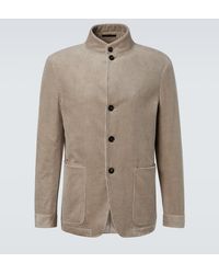 ZEGNA - Conte Cotton And Cashmere Corduroy Jacket - Lyst