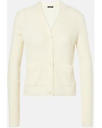 JOSEPH - Ribbed-Knit Wool Cardigan - Lyst