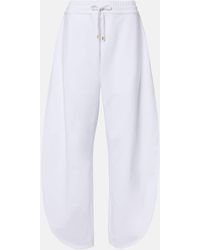 Alaïa - Cotton Jersey Sweatpants - Lyst