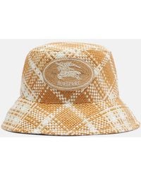 Burberry - Raffia-Effect Bucket Hat - Lyst
