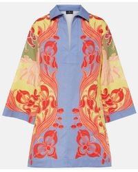 Etro - Camisa En Mezcla De Algodon Estampada - Lyst
