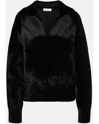 Alaïa - Wool-Blend Polo Sweater - Lyst