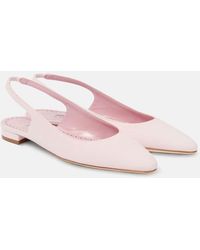 Manolo Blahnik - Ballerines Sawra 10 En Daim - Lyst