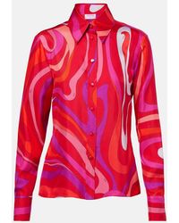 PUCCI - Marmo Silk Shirt - Lyst