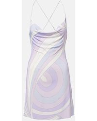 PUCCI - Minikleid Iride Aus Satin-Jersey - Lyst