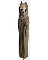 retroféte - Anida Gathered Halterneck Gown - Lyst