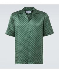 Frescobol Carioca - Roberto Printed Silk Bowling Shirt - Lyst